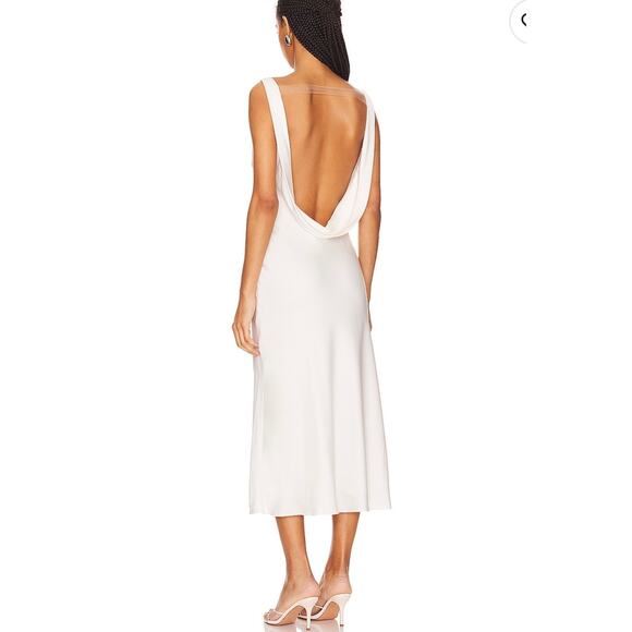 Katie May Heidi Midi Dress in Ivory size Small - Picture 1 of 8